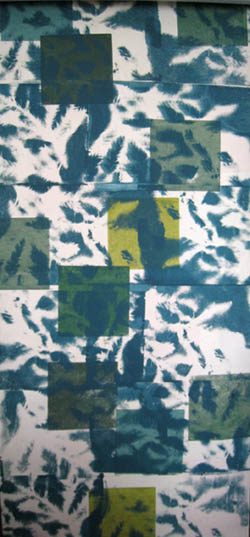 hand printed window shade